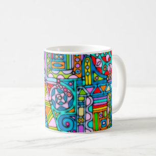 Mug Motif Peint À La Main Et Numériquement Art 53