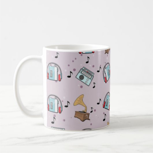 Mug Motif Périphériques de musique (Gauche)