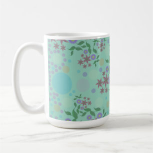 Mug Motif personnalisé de fleurs et de vignes Kidcore 