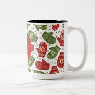 Mug Motif personnalisé de Noël Mittens