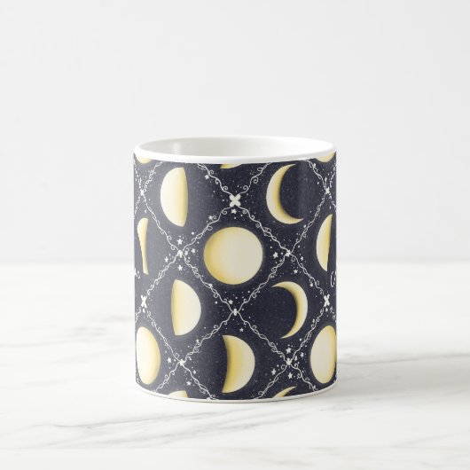 Mug Motif Phases de lune céleste (Centre)