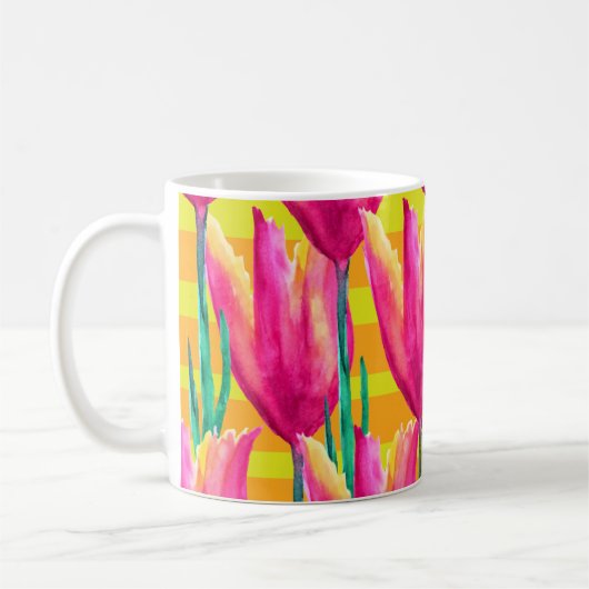 Mug motif Pinik Tulips (Gauche)