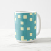Mug Motif Pixel bleu et cyan (Devant droit)