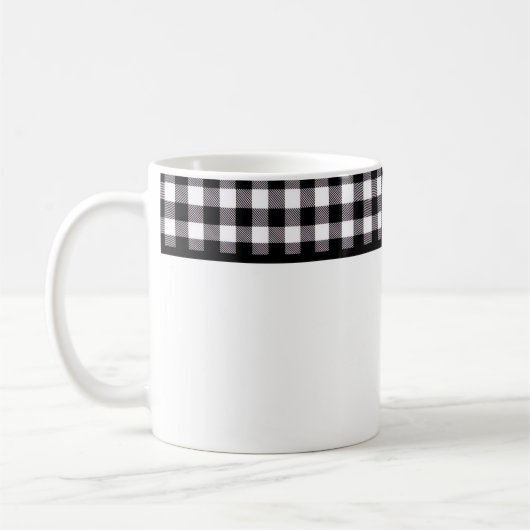 Mug Motif plaid de Buffalo (Gauche)