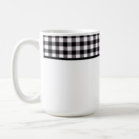 Mug Motif plaid de Buffalo (Gauche)