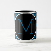 Mug Motif Plaid personnalisé Blue Black Buffalo Check (Centre)