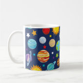 Mug Motif, Planètes, Étoiles, Cosmos, Votre Nom (Gauche)