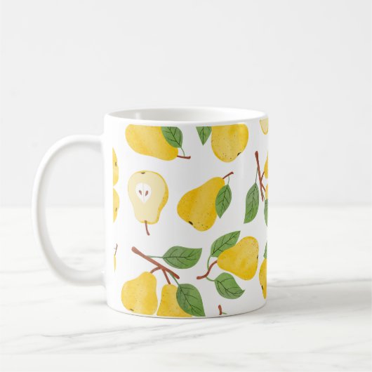 Mug Motif poires imperméables. fruit vintage b (Gauche)
