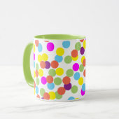 Mug Motif Pois multicolore (Devant gauche)