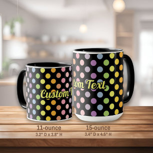 Mug Motif Pois Rainbow