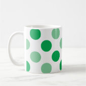 Mug Motif pois vert (Gauche)