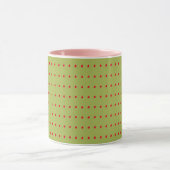Mug Motif Pois vert et rouge (Centre)