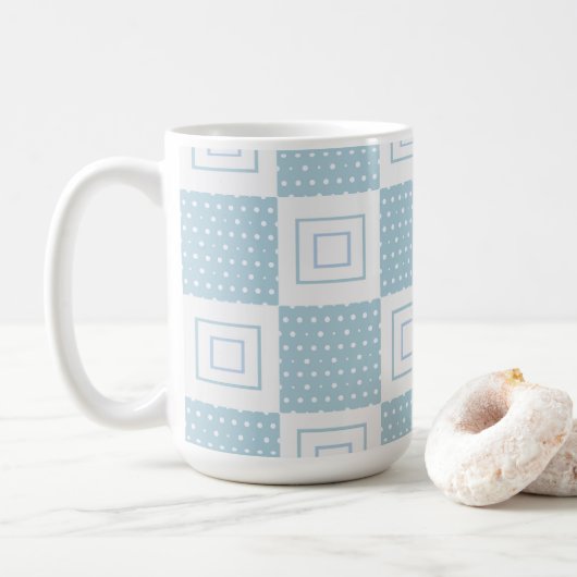 Mug Motif Polka, 15oz (Avec donut)