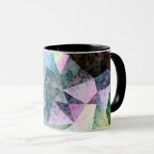 Mug Motif polygonal en marbre (Devant droit)
