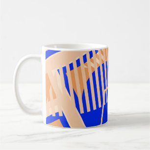 Mug Motif Pop Art sans soudure. Texture couleur Abstra