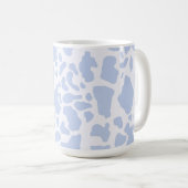 Mug Motif Poster de animal des points de vache bleu (Devant droit)