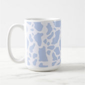 Mug Motif Poster de animal des points de vache bleu (Gauche)