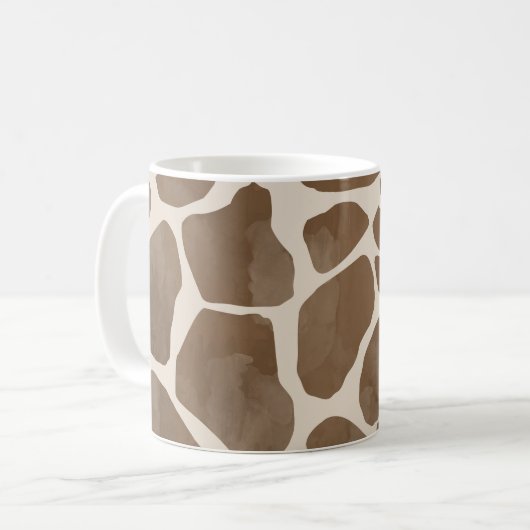 Mug Motif Poster de animal Giraffe (Devant gauche)