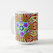 Mug Motif psychédélique 3X6 (Devant gauche)