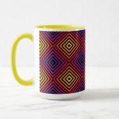 Mug Motif psychédélique Rainbow Chevron (Gauche)