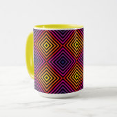 Mug Motif psychédélique Rainbow Chevron (Devant gauche)