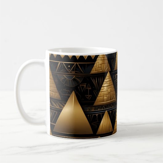 Mug Motif Pyramide d'or (Gauche)