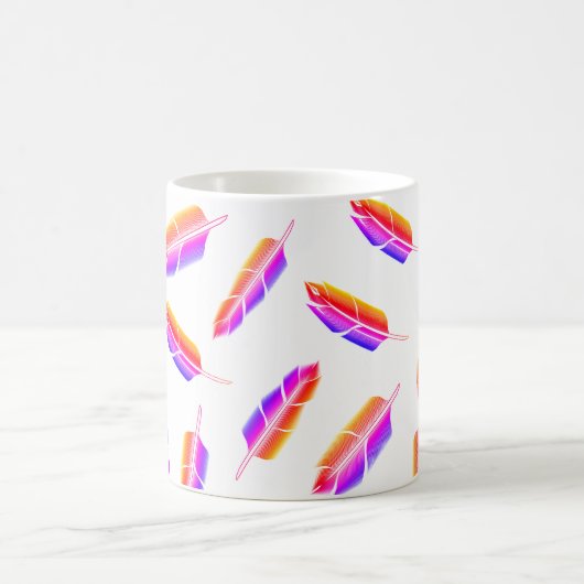 Mug Motif Rainbow Feather (Centre)