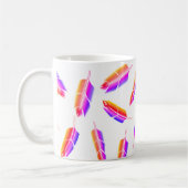Mug Motif Rainbow Feather (Gauche)