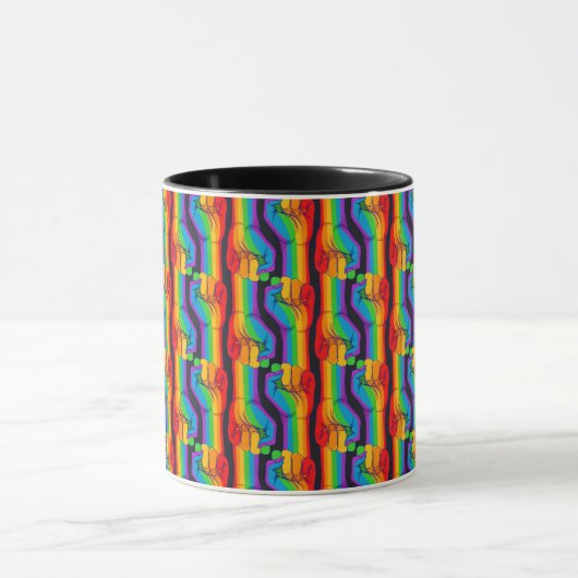 Mug Motif Rainbow Fist (Centre)