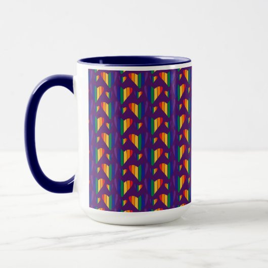 Mug Motif Rainbow Hearts (Gauche)