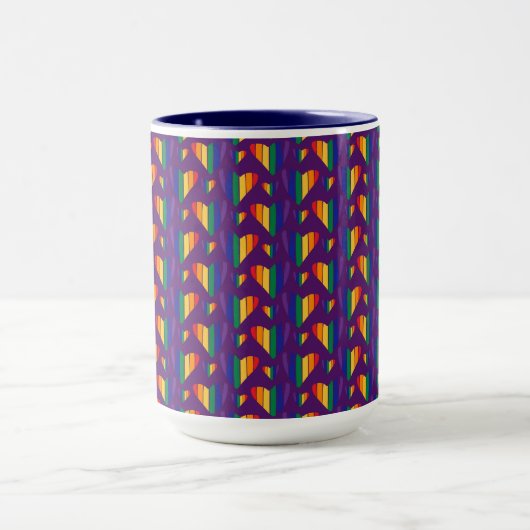 Mug Motif Rainbow Hearts (Centre)