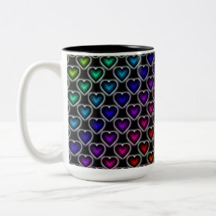 Mug Motif Rainbow Hearts