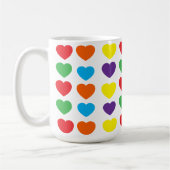 Mug Motif Rainbow Hearts (Gauche)