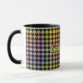 Mug Motif Rainbow Houndstooth (Gauche)