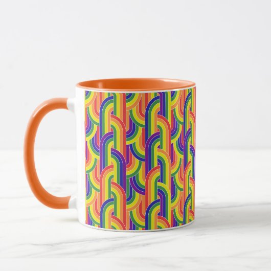Mug Motif Rainbow moderne (Gauche)
