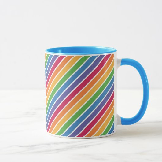 Mug Motif Rainbow Stripes (Droite)