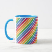 Mug Motif Rainbow Stripes (Gauche)