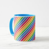 Mug Motif Rainbow Stripes (Devant gauche)