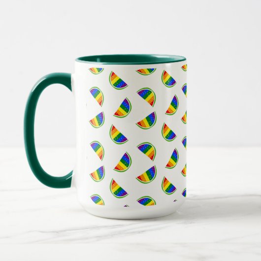 Mug Motif Rainbow Watermelon (Gauche)