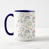 Mug Motif Rainbows & Hearts (Gauche)