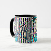 Mug motif rayé Abstrait (Devant gauche)