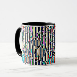 Mug motif rayé Abstrait