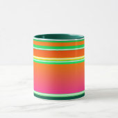 Mug Motif rayé de Noël moderne (Centre)