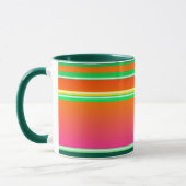 Mug Motif rayé de Noël moderne (Gauche)