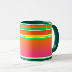 Mug Motif rayé de Noël moderne