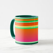 Mug Motif rayé de Noël moderne (Devant gauche)