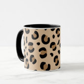 Mug Motif rayé de tigre gras – Conception d'impression (Devant gauche)