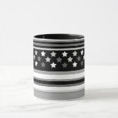 Mug Motif rayé horizontal avec des étoiles (Centre)