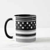 Mug Motif rayé horizontal avec des étoiles (Gauche)