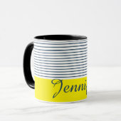 Mug Motif rayé moderne (Devant gauche)